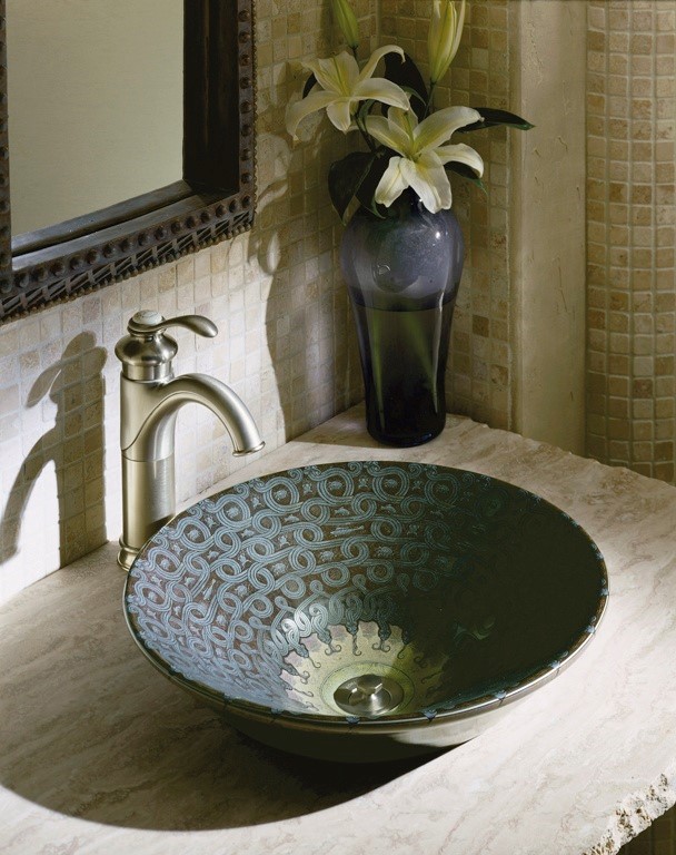 Kohler-Serpentine-bronze-bathroom-basin